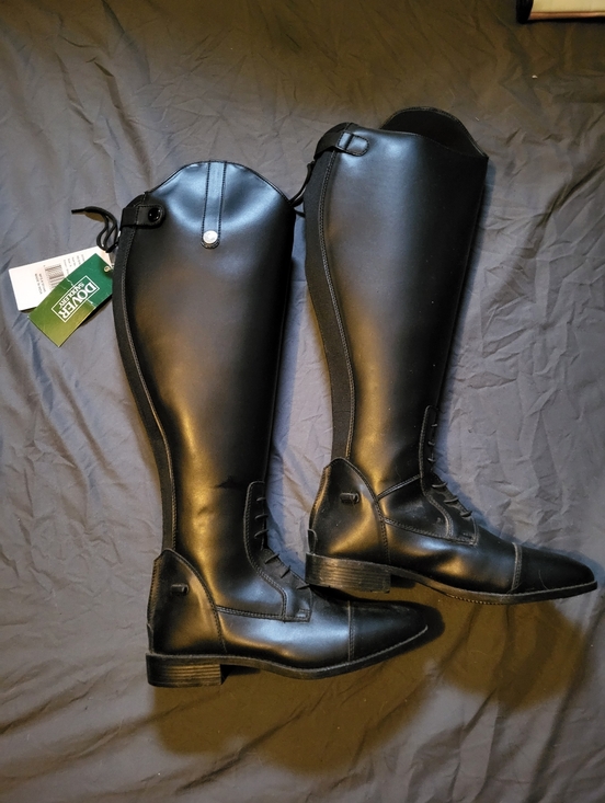 Dover Saddlery Shoes - Dover Saddlery Womens Black Riding Tall Boots Equestrian Size 9 Nwt